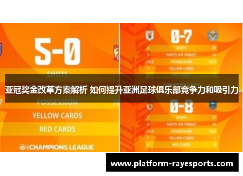 亚冠奖金改革方案解析 如何提升亚洲足球俱乐部竞争力和吸引力